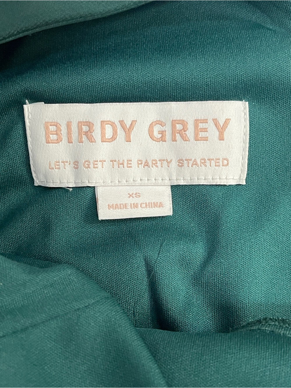 Birdy Grey Laurie Chiffon Maxi Formal Dress Emerald Dark Teal XS - Picture 3 of 6